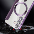 Θήκη με πτερύγιο για Samsung Galaxy S24+ Plus, RFID Wallet MagSafe CamShield, μωβ