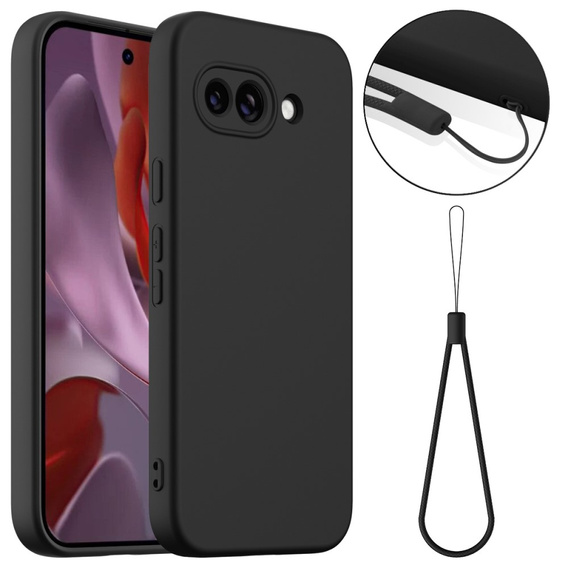 Θήκη για Google Pixel 9A, Silicone MagSafe, μαύρη