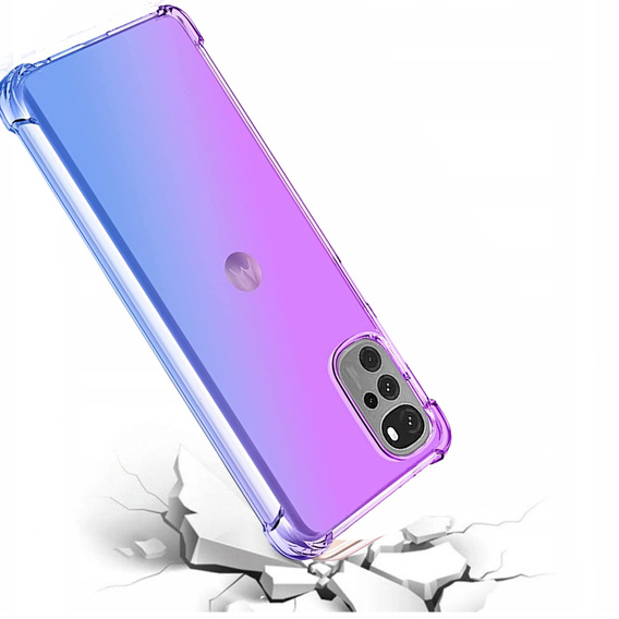 θήκη για το Motorola Moto G22, Gradient Dropproof, Μωβ / μπλε