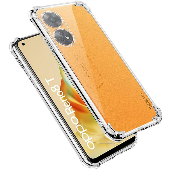 Θήκη για Oppo Reno8 T, Dropproof, διαφανής