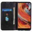 θήκη με πτερύγιο για Xiaomi Poco F6, Split Leather, μαύρη