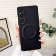 Θήκη για Sony Xperia 1 VI, Leather Hybrid MagSafe, μαύρη