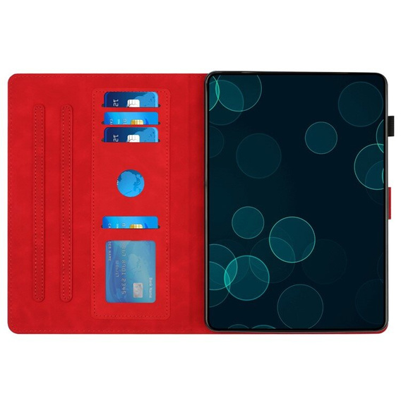 θήκη για Lenovo Tab M10 Plus 10.6 Gen 3 TB-125F TB-128F, Classic, με υποδοχή γραφίδας, κόκκινη