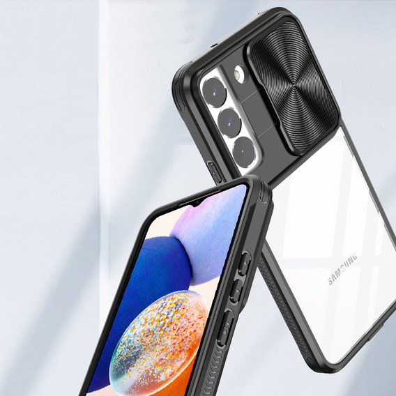 Θήκη για Samsung Galaxy A14 4G/5G, Slide Camera, μαύρη