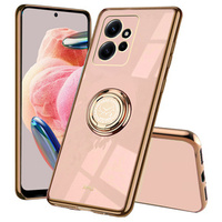 Θήκη για Xiaomi Redmi Note 12 4G, Electro Ring, ροζ rose gold