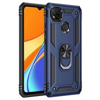 θωρακισμένη θήκη για Xiaomi Redmi 9C, Nox Case Ring, σκούρο μπλε