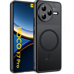 Θήκη για Xiaomi Poco F7 Pro, για MagSafe, ERBORD Μatt Case, μαύρη