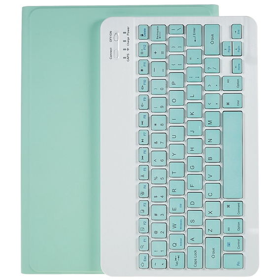 Θήκη + πληκτρολόγιο Samsung Galaxy Tab S7 T870/T875 / S8, Pen Slot, πράσινη