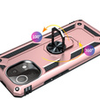θωρακισμένη θήκη για Xiaomi Mi 11 Lite / Mi 11 Lite 5G / 11 Lite 5G NE, Nox Case Ring, ροζ rose gold