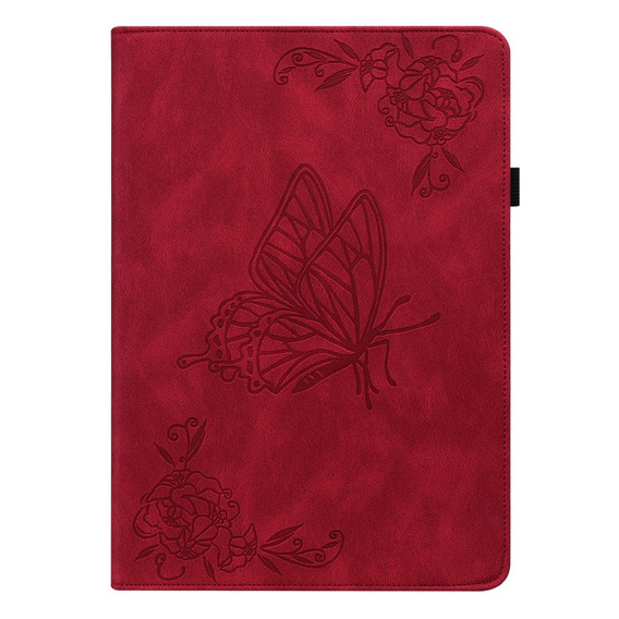 θήκη για το Lenovo Tab M9, Butterfly, κόκκινη