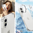 Θήκη για iPhone 16, Erbord Dropproof, διαφανής + γυαλί