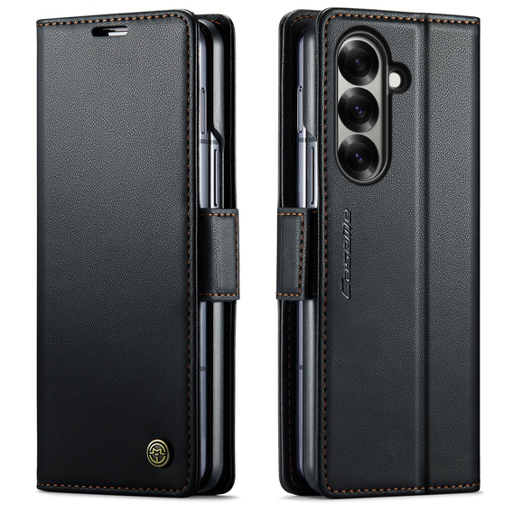 CASEME Litchi θήκη πορτοφόλι flip για Samsung Galaxy Z Fold7 5G