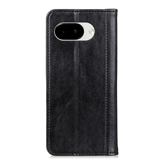 Θήκη με πτυσσόμενο καπάκι Split Leather για Google Pixel 10a, μαύρη