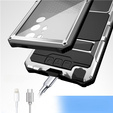 Θωρακισμένη θήκη για Samsung Galaxy S24 Ultra, R-JUST, ασημένια
