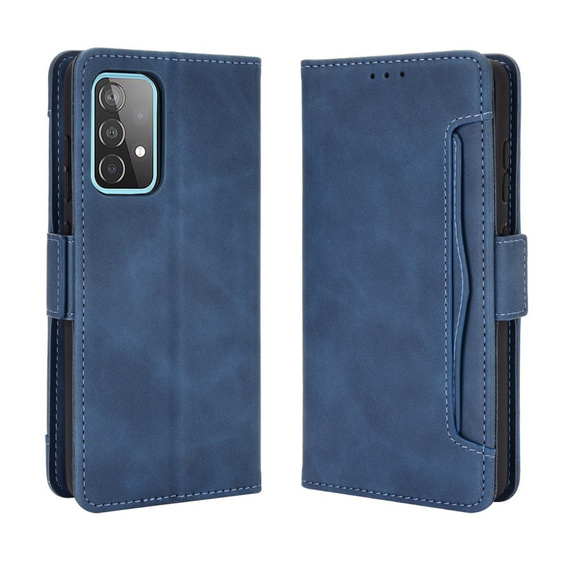 Θήκη με πτερύγιο για Samsung Galaxy A52 / A52s, Card Slot, μπλε