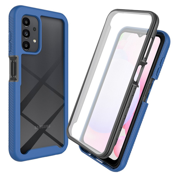 Θήκη για Samsung Galaxy A13 4G, Shockproof, με μεμβράνη, μπλε