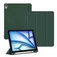 Θήκη για iPad Air 13" 2025/2024 (7/6 gen.), Smartcase με χώρο για γραφίδα, σκούρα πράσινη