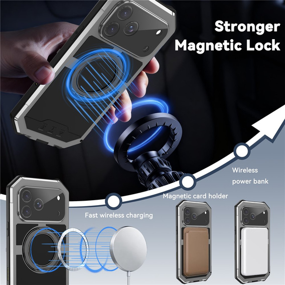 Θήκη R-JUST με MagSafe και βάση για iPhone 17 Pro Max