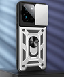 Θήκη για Realme GT 7 Pro, CamShield Slide, ασημένια