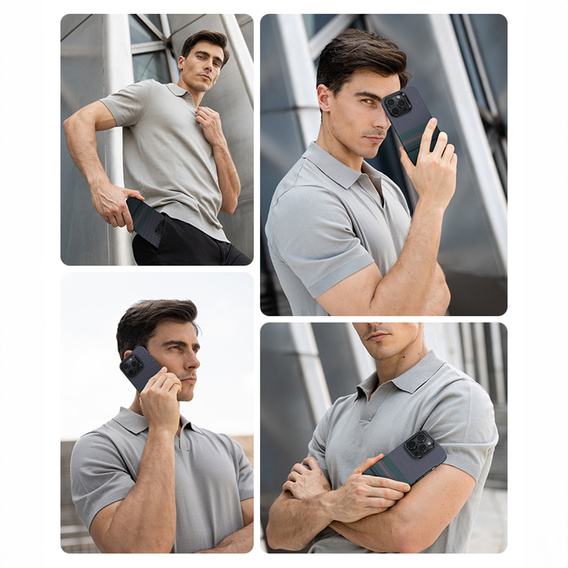 Θήκη BENKS Kevlar Magnetic Armor Air Aurora 600D SA66 για MagSafe για iPhone 16 Pro Max