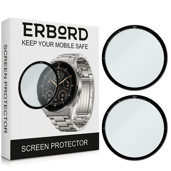 2x υβριδικό γυαλί ERBORD για Huawei Watch GT 3 Pro 46mm