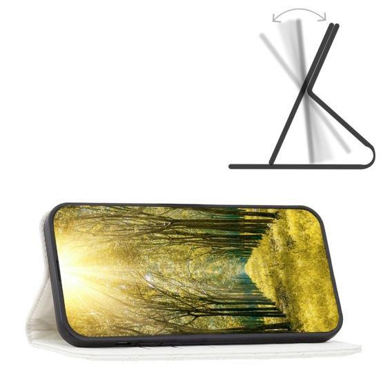 Θήκη με πτερύγιο για Samsung Galaxy A54 5G, Wallet, BINFEN COLOR, λευκή