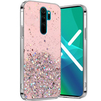 Θήκη για Xiaomi Redmi Note 8 Pro, Glittery, ροζ