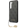 GUESS Θήκη για Samsung Galaxy S24, 4G Charms Collection Hardcase, γκρι