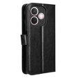 Θήκη με πτερύγιο για Oppo A5 Pro 5G, Crazy Horse Wallet, μαύρη