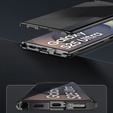 Θήκη για Samsung Galaxy S25 Ultra, Privacy Dual Glass, μαύρη