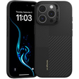θήκη BENKS Kevlar για iPhone 16 Pro Max, για MagSafe, Carbon Fiber, μαύρη