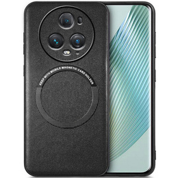 Θήκη για Honor Magic 5 Pro, Leather Hybrid MagSafe, μαύρη