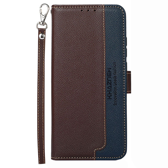 θήκη flip για το Samsung Galaxy S22+ Plus 5G, KHAZNEH RFID, μπλε