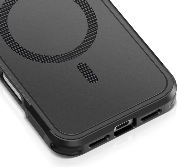 Θήκη MagForce για iPhone 17 Pro, για MagSafe, θωρακισμένη, μαύρο
