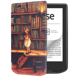 Θήκη για PocketBook Verse / Verse Pro, Smartcase, Library girl