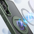 Θήκη για Samsung Galaxy S23 FE, Military Magnet, για MagSafe, πράσινη