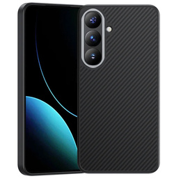 θήκη BENKS Kevlar για Samsung Galaxy S25, για MagSafe, Carbon Fiber, μαύρη