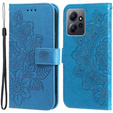 Θήκη με πτερύγιο για Xiaomi Redmi Note 12 4G, Mandala Flower, μπλε