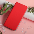 Θήκη για Oppo Reno 11F 5G, Smart Magnet, κόκκινη + γυαλί 9H