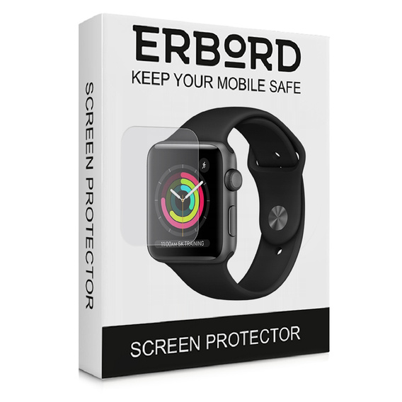 3x Φύλλο υδρογέλης ERBORD για Apple Watch 1/2/3 38mm