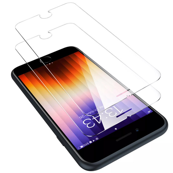 2x Μετριασμένο γυαλί για iPhone 7/8/SE 2020/SE 2022, ERBORD 9H Hard Glass στην οθόνη