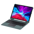 Θήκη + πληκτρολόγιο iPad Air 10.9 4 2020 / 5 2022, TouchPad Pen Slot, πράσινη