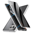 Θήκη για Samsung Galaxy S24 Ultra, Privacy Dual Glass, ασημί