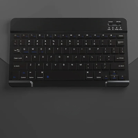 Θήκη + πληκτρολόγιο Apple iPad Pro 11" 5 gen. 2024, Leather Pen Slot TouchPad, μαύρη