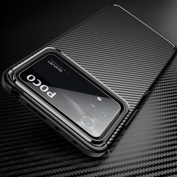 Θήκη για Xiaomi Poco X4 Pro 5G, Carbon Gel, μαύρη