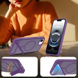 Θήκη για iPhone 16E, Kickstand Matt Case, για MagSafe, μωβ