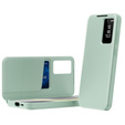 Αναδιπλούμενη θήκη για Samsung Galaxy S25 Edge, Smart View Wallet, πράσινη