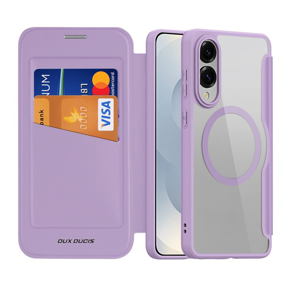 Dux Ducis Θήκη για Samsung Galaxy S25 Edge, Skin X Pro, MagSafe, μωβ