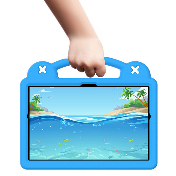 Παιδική θήκη για Samsung Tab A8 10.5 X200 / X205, Cute Patterns, με βάση, μπλε