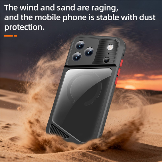 Αδιάβροχη θήκη SHELLBOX GTM IP68 με MagSafe για iPhone 17 Pro Max